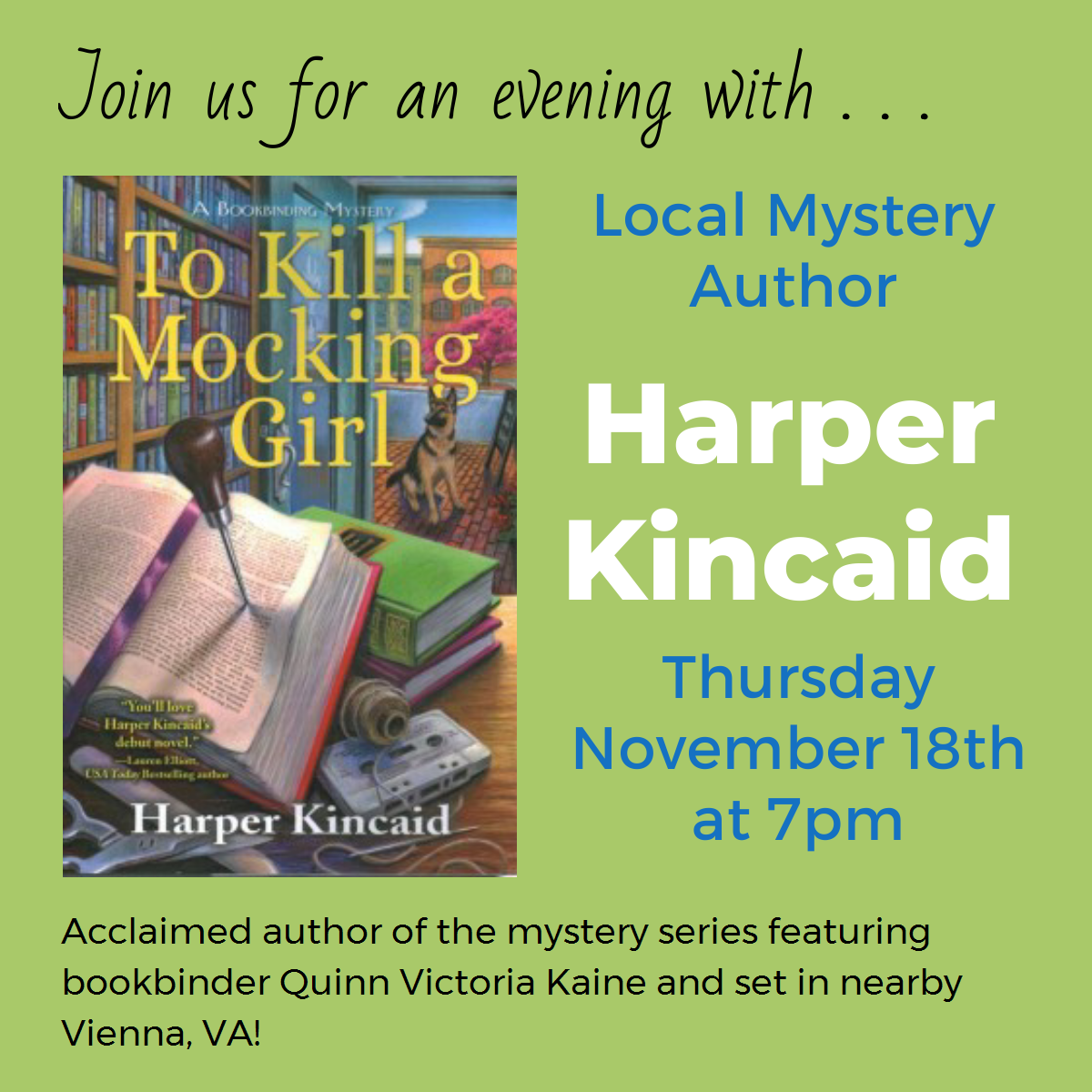 Harper Kincaid Author Talk