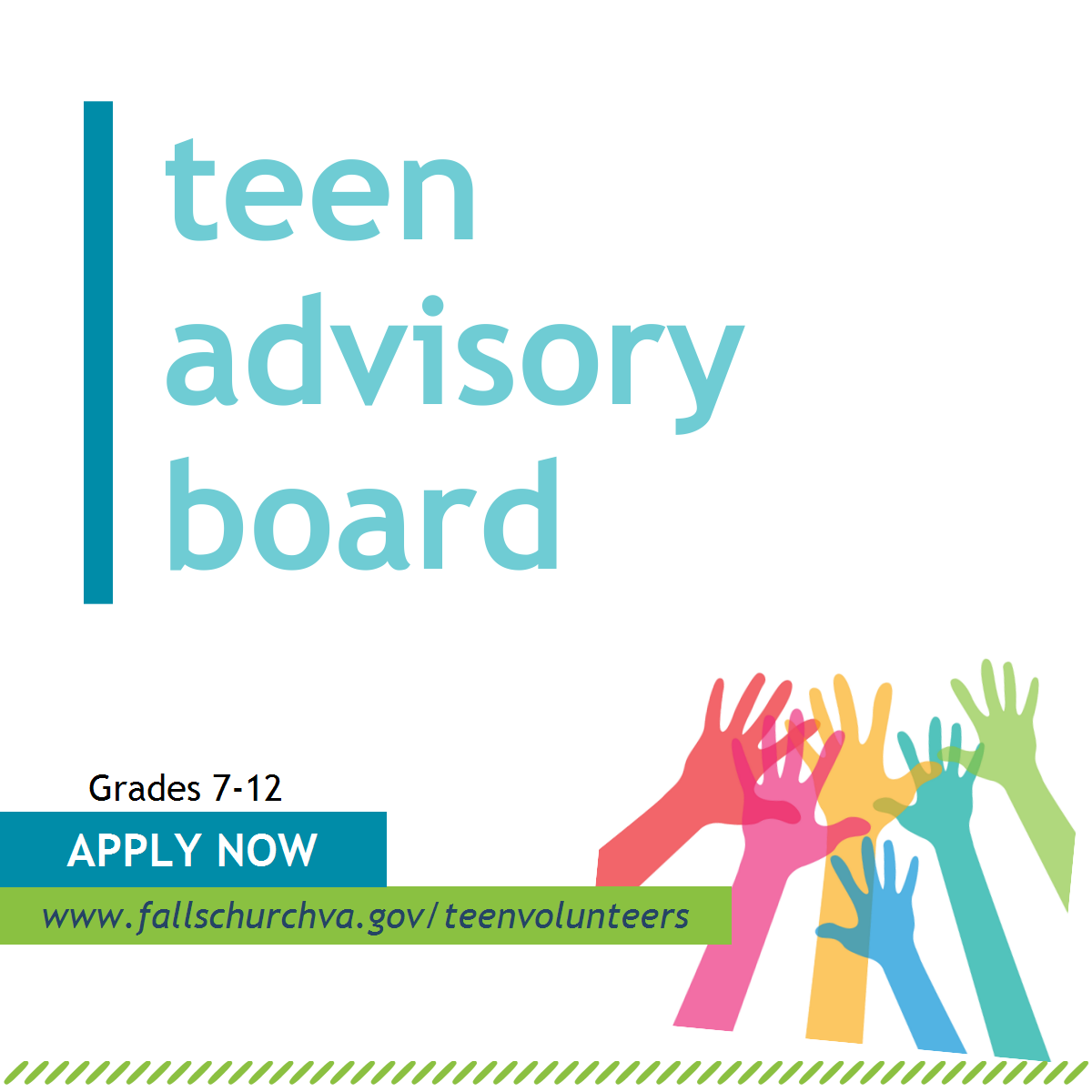 Teen Advisory Board, for volunteers grades 7-12