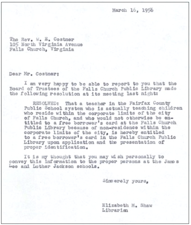 1956 LBOT Letter