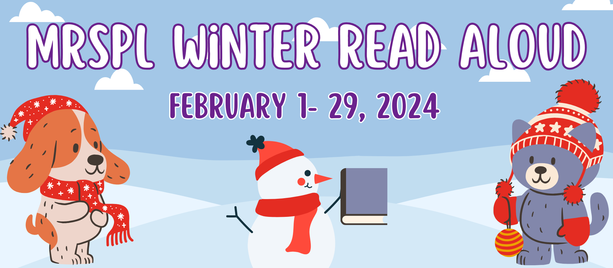 mrspl winter read aloud banner feb 1-29, 2024