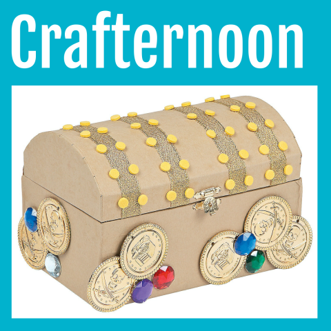 Crafternoon icon with treasure chest image