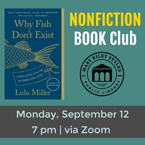 Nonfiction Book Club Why Fish Don't Exist  on Monday, September 12