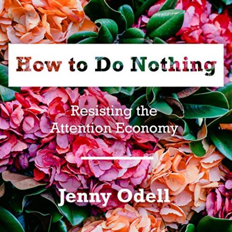 book cover for how to do nothing