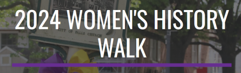 2024 Women's History Walk graphic